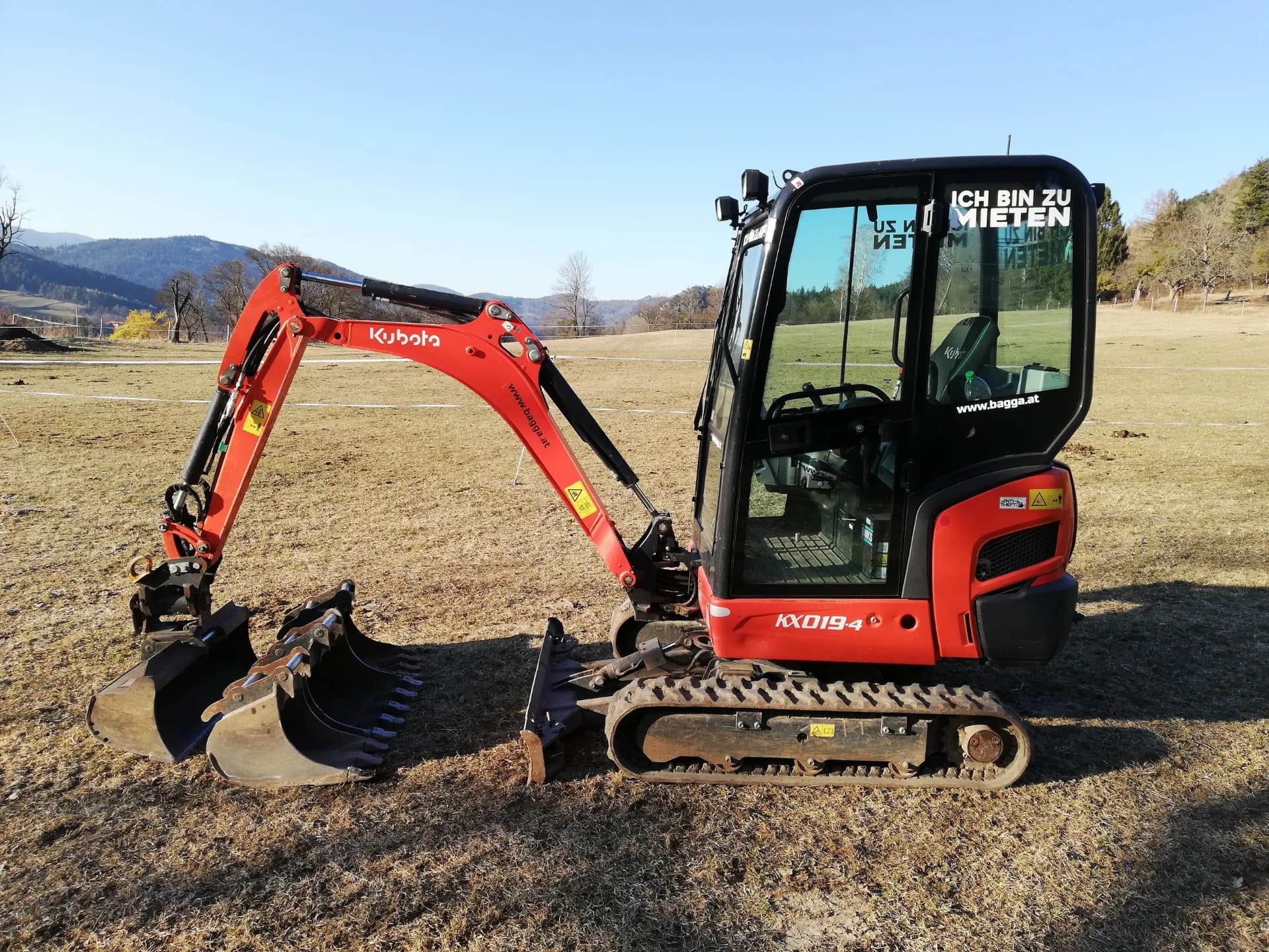 KUBOTA KX019-4 Power Tilt Minibagger 1900kg