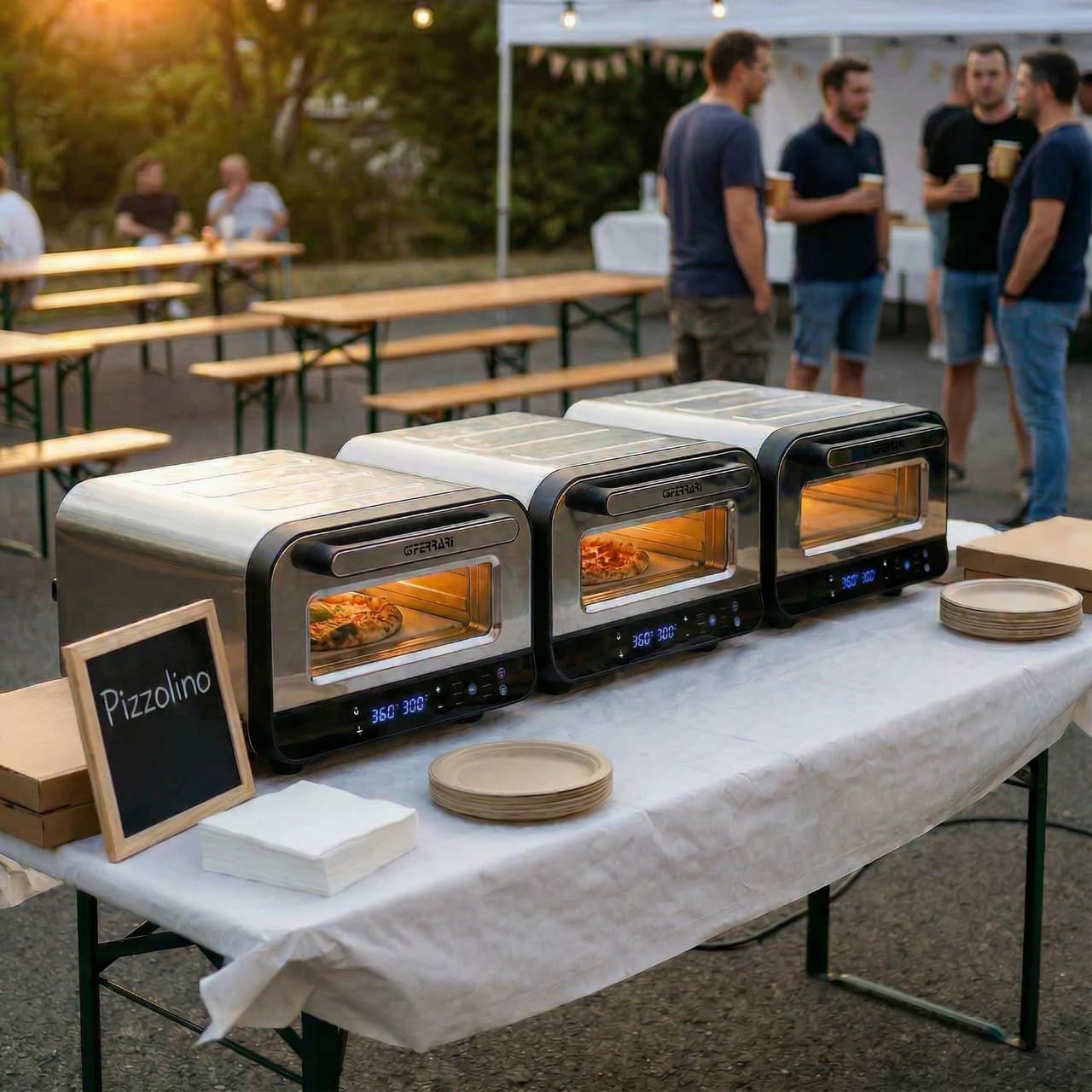 Pizzolino Pizzaofenverleih mit neapolitanischen Premium-Pizzen zum Selberbacken